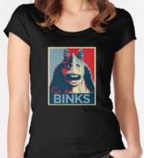 Jar Jar Binks - Hope : Inspired By Star Wars Women's Fitted Scoop T-Shirt