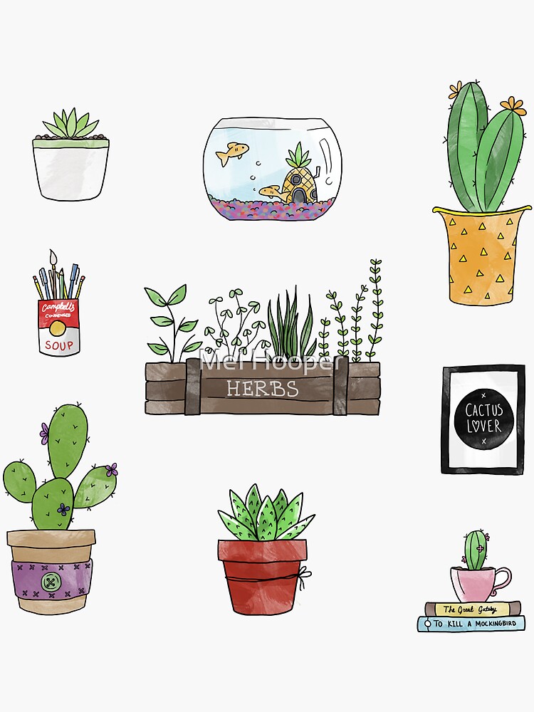 Cactus & Friends Desk by CartoonGirl