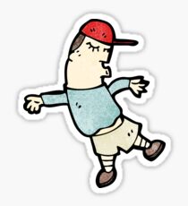 cartoon skater boy Sticker