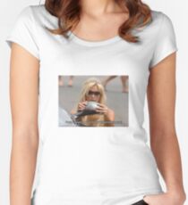 Paris Hilton - Never pass a mirror Women's Fitted Scoop T-Shirt
