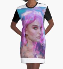 Pink hair Graphic T-Shirt Dress