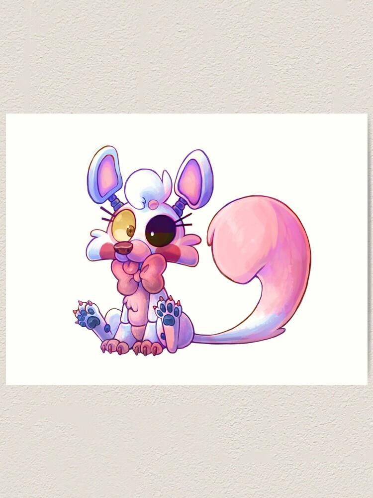 Cute Mangle Fnaf Art Print By Inkdotinc Redbubble