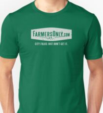 Farmers Only (white logo) Unisex T-Shirt