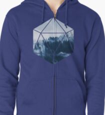D20 - Misty Treetops Zipped Hoodie