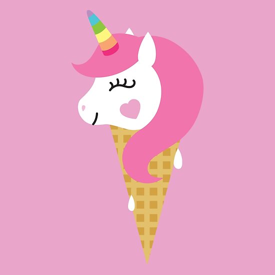 "Cute Unicorn Ice Cream" Posters by LGBTIQ  Redbubble