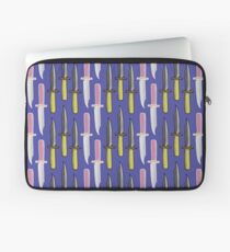 Double Knives in Purple Laptop Sleeve