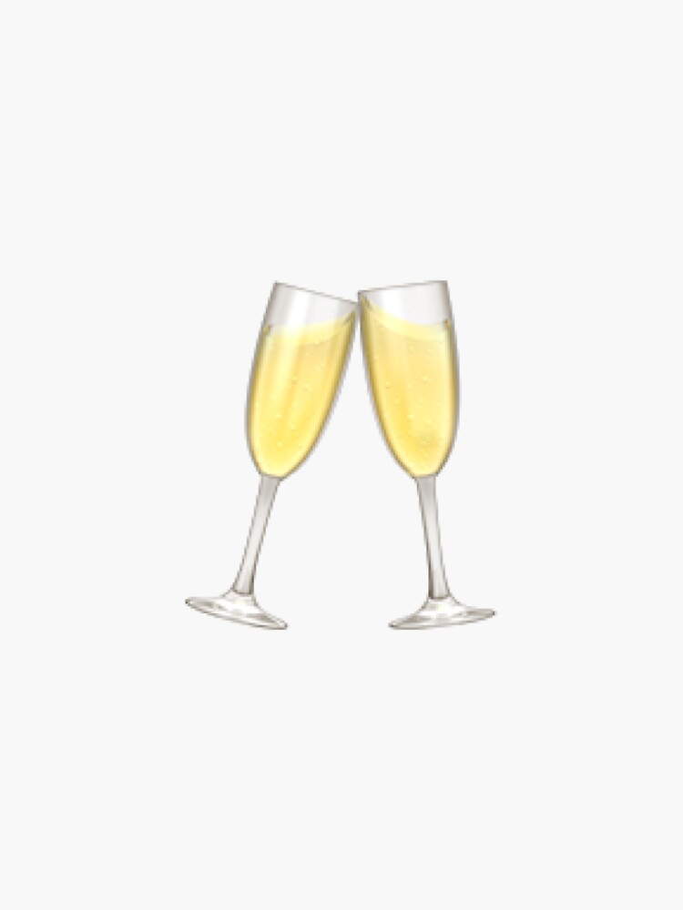 "Cheers Emoji" Sticker by laurencondoluci Redbubble