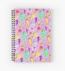 Paisley Pink Monsters Spiral Notebook