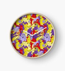 Bright Topless Bird Party Clock