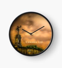 Statut Champlain Statue Clock