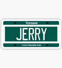 Vermont License Plate - Jerry Edition Sticker