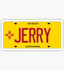 New Mexico License Plate - Jerry Edition Sticker