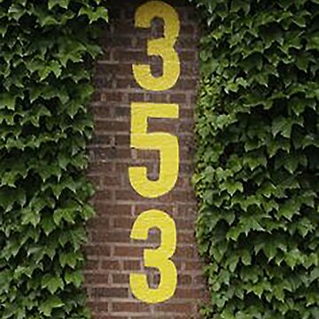 Ivy covered Outfield Wall,Distance marker for Wrigley Field Wall