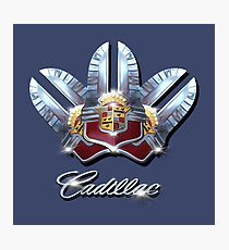 Cadillac Chrome emblem Design by MotorManiac. Photographic Print