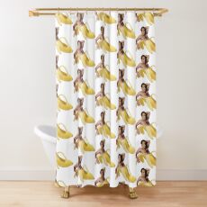 Nicolas Cage In A Banana - Original Yellow Shower Curtain