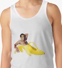 Nicolas Cage In A Banana - Bright Yellow Men's Tank Top