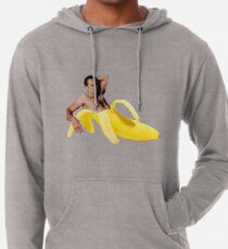 Nicolas-Käfig in einer Banane - helles Gelb Leichter Hoodie