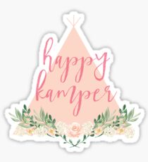 Happy Kamper/Happy Camper Teepee Sticker