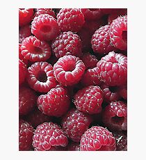 Raspberries close up Photographic Print