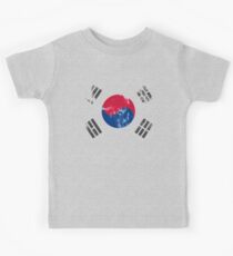 Flagge von Südkorea Kinder T-Shirt