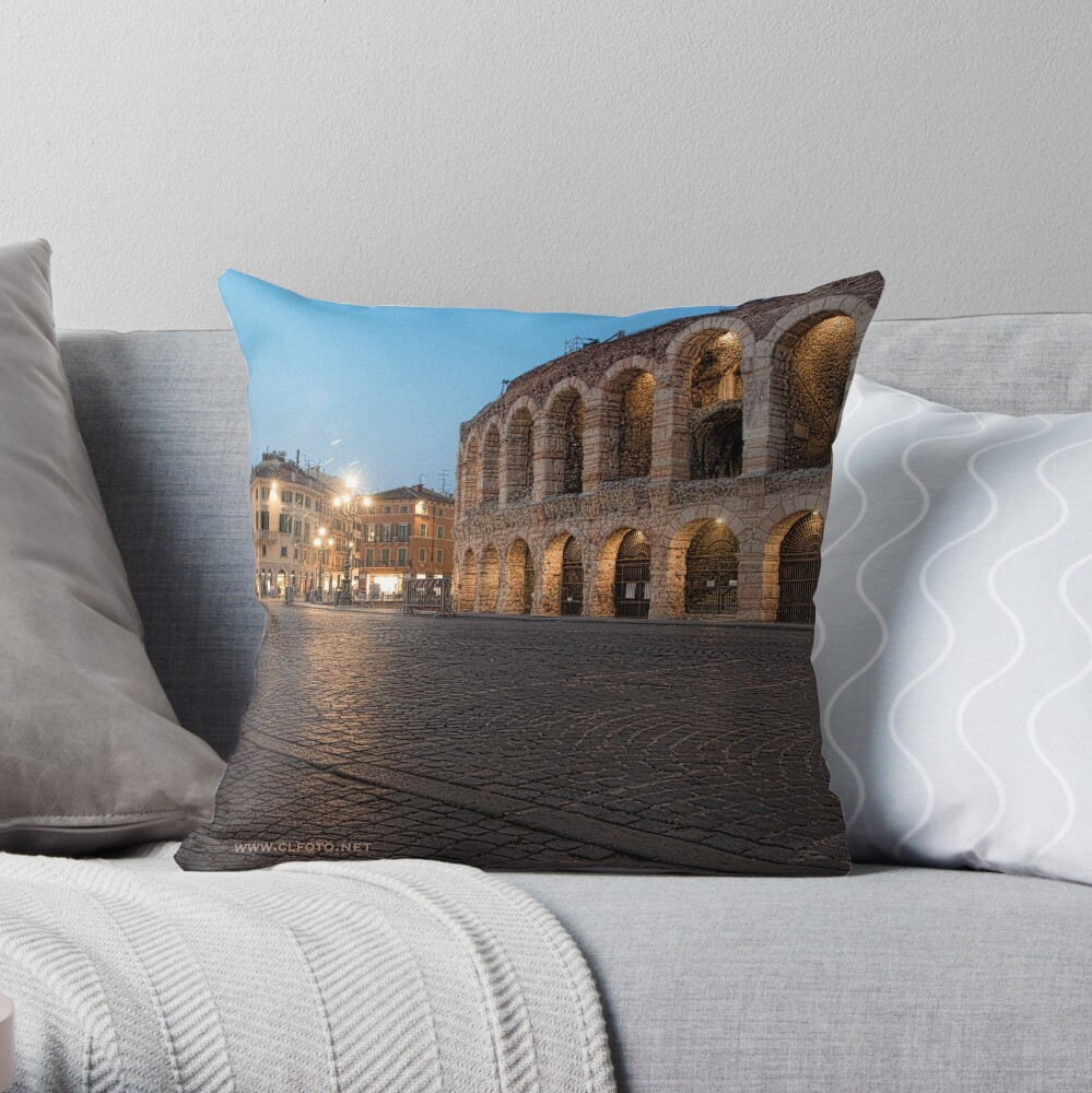 L'Arena, Verona, Italy Throw Pillow