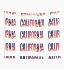 Vintage Filtered California Postcard Wall Tapestry