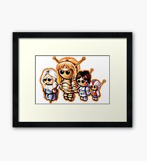 SPACE GIANTS "HAPPY FAMILY" Pooterbellies DIE CUT Framed Print