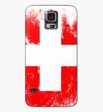 Flagge der Schweiz Hülle & Klebefolie für Samsung Galaxy
