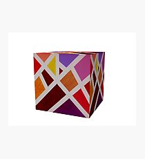 A Cube of Piet's Abstract Photographic Print