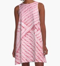 Pink Yarn A-Line Dress