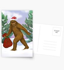 Bigfoot Santa Postcards