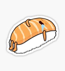 Sushi Bed (Salmon) Sticker
