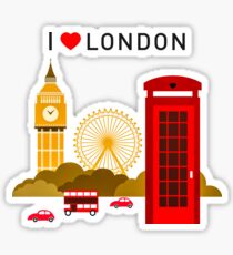 Pegatina Amo londres