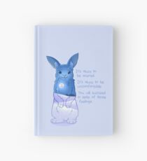 Cuaderno de tapa dura "Está bien tener miedo" Night Snow Rabbit