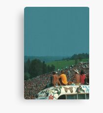 woodstock crowd Canvas Print