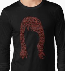 Hayley Williams hair word cloud Long Sleeve T-Shirt