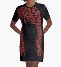 Vestido camiseta Hayley Williams hair word cloud