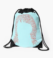 Hayley Williams hair word cloud Drawstring Bag