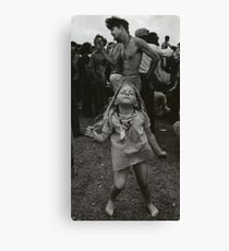 Lienzo niña bailando en Woodstock
