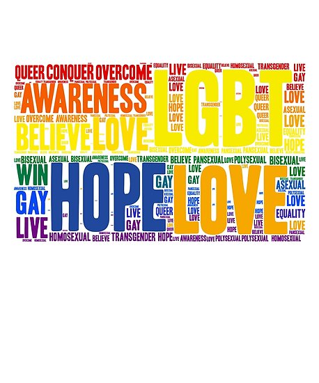 "LGBTQ Awareness Month Rainbow Flag" Poster By Easyfuntees | Redbubble