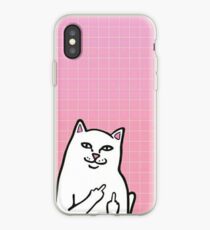 Mittelfinger Cat iPhone-Hülle & Cover
