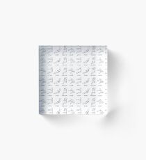 catch, drive, finish, recover Acrylic Block