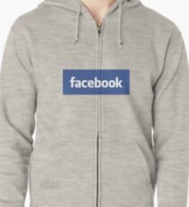 Facebook Hoodie mit Reißverschluss