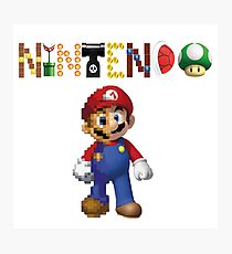 Nintendo Mario Evolution Photographic Print
