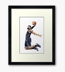 LeBron James Dunking Collection Framed Print