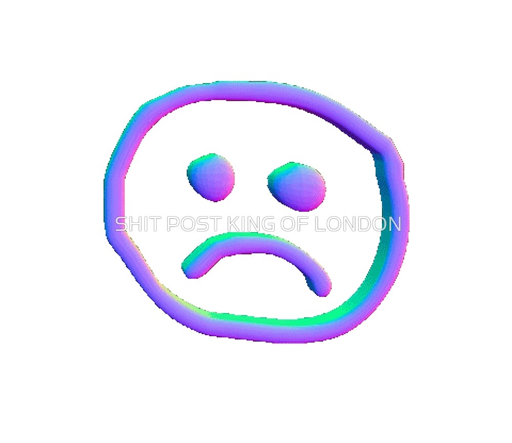 "VAPORWAVE SAD FACE" by PlentyCORP | Redbubble