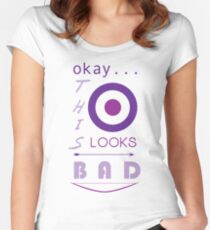 Okay... this looks bad Women's Fitted Scoop T-Shirt