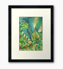Green Abstract Framed Print