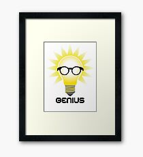 Genius Framed Print