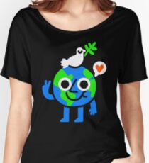World Peace & Love Women's Relaxed Fit T-Shirt